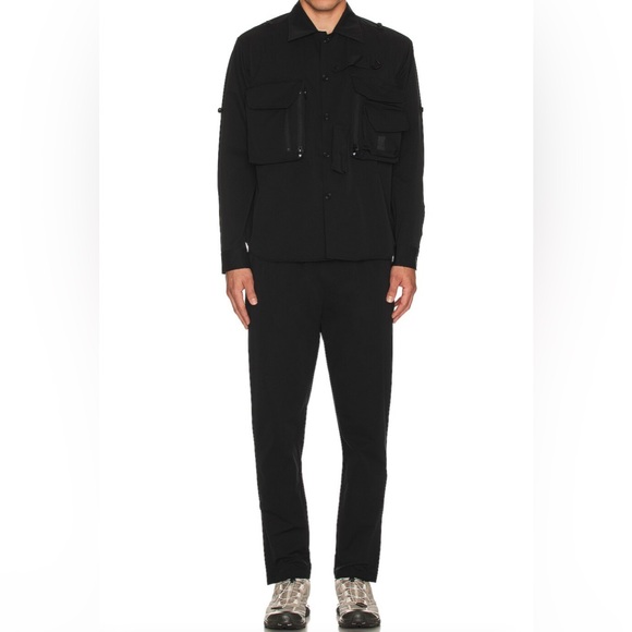 South2 West8 Zippered Slim Black Pants (MENS) - Picture 2 of 7